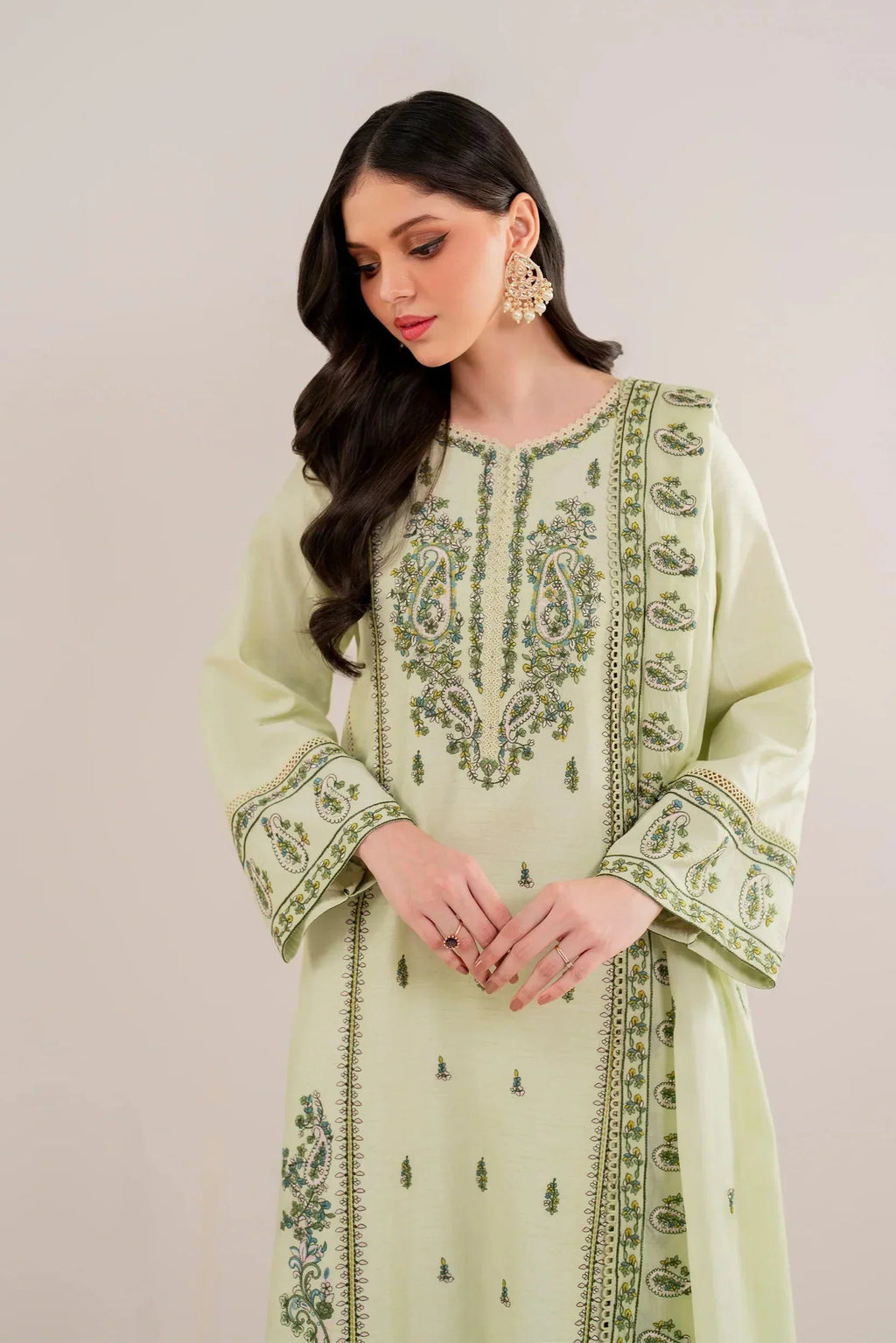 Rp3386-Florent - Winter 3PC Dhanak Embroidered Suit