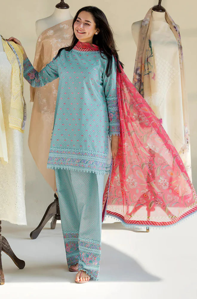 RP1175Hania Amir - Summer 3PC Lawn Digital Print Dress