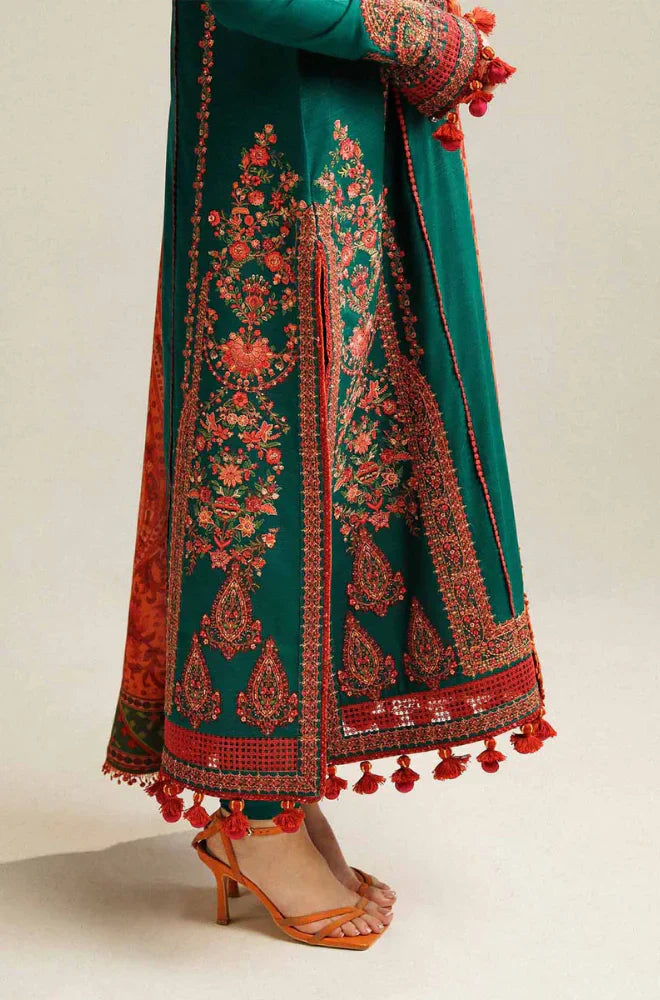 Rp3311-Hussain Rehan - Winter 3PC Dhanak Embroidered Suit