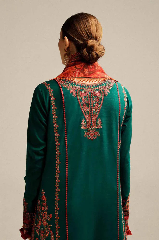 Rp3311-Hussain Rehan - Winter 3PC Dhanak Embroidered Suit