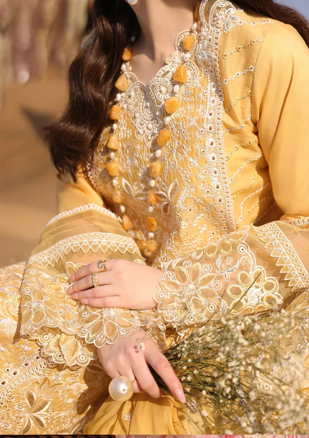 RP1108-Imrozia Serene - Summer 3PC Lawn Chikenkari Embroidered Shirt