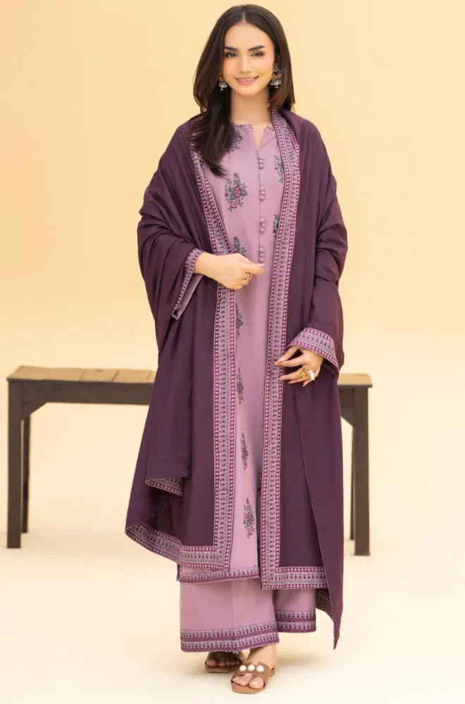 RP33132-Izel - Winter 3PC Dhanak Embroidered Suit