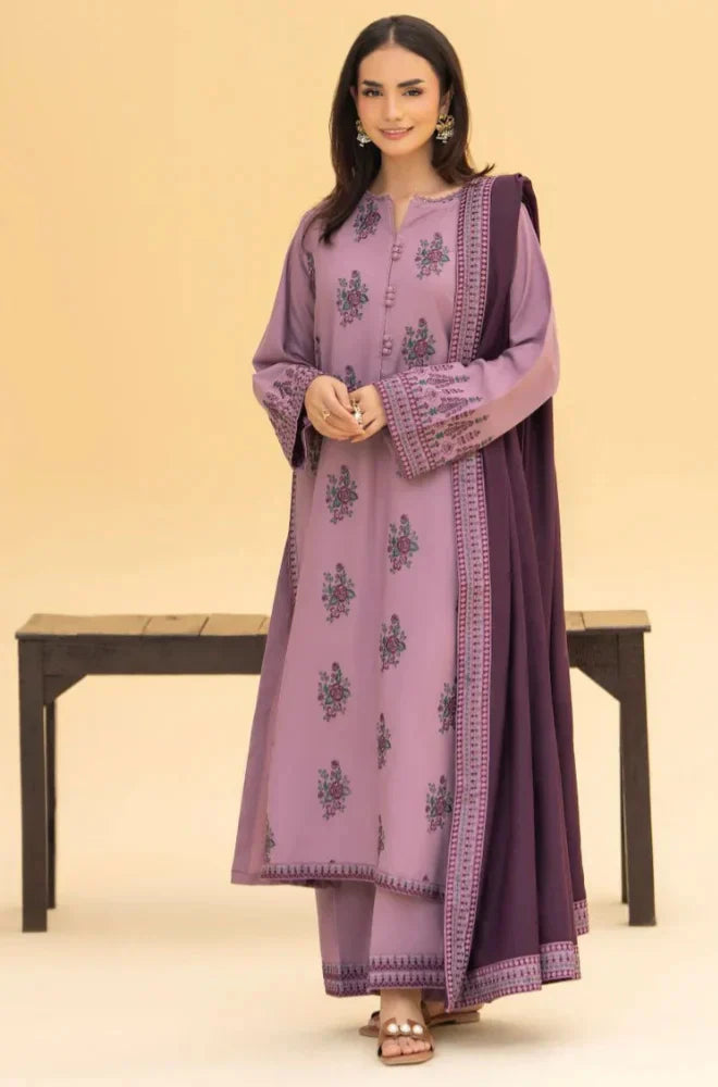 RP33132-Izel - Winter 3PC Dhanak Embroidered Suit