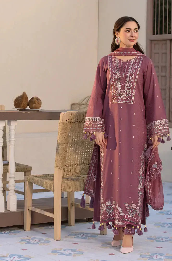 Rp3302 - Jade - Winter 3PC Dhanak Embroidered Suit