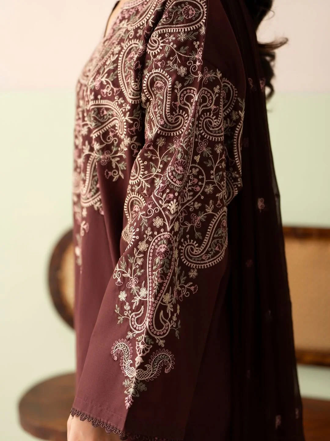 Rp1209Jazmin - Summer-3PC Lawn Embroidered Suit