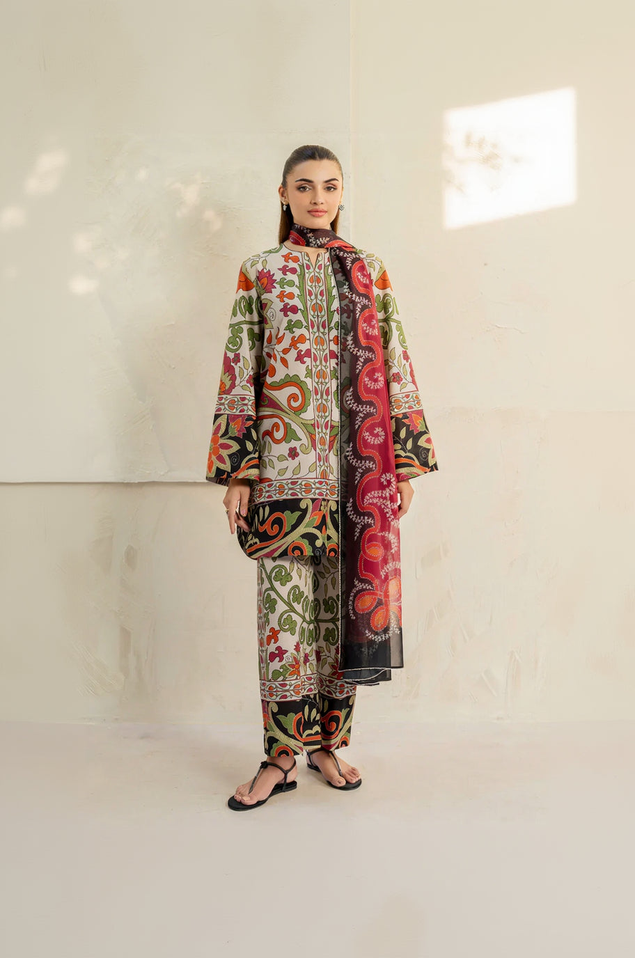 RP1158Jazmin - Summer 3PC Lawn Digital Print Dress