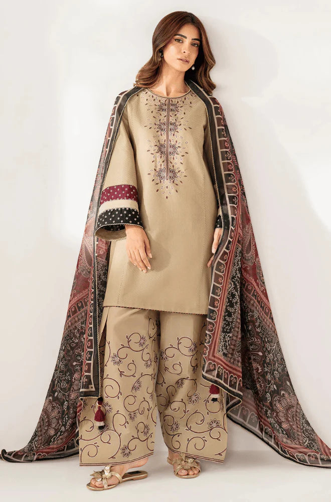 Rp3361 -Jazmin - Winter 3PC Dhanak Embroidered Suit