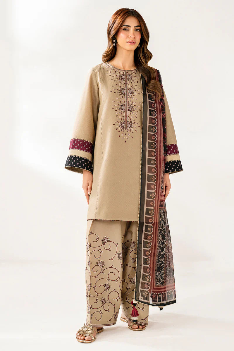 Rp3361 -Jazmin - Winter 3PC Dhanak Embroidered Suit