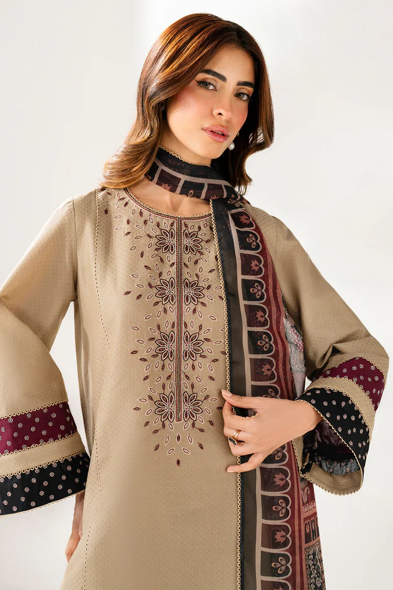 Rp3361 -Jazmin - Winter 3PC Dhanak Embroidered Suit
