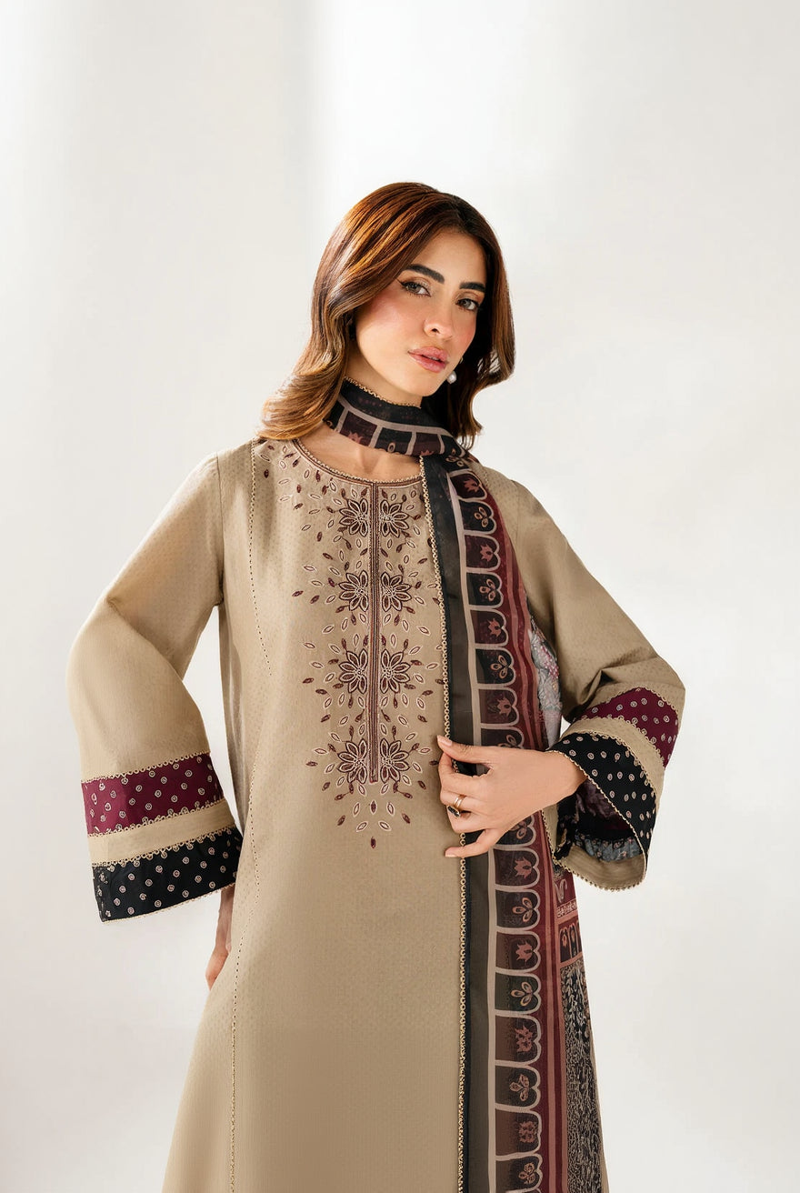 Rp3361 -Jazmin - Winter 3PC Dhanak Embroidered Suit