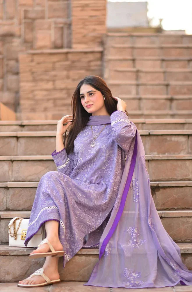 RP1020 - Breeze 3PC Lawn Embroidered Suit