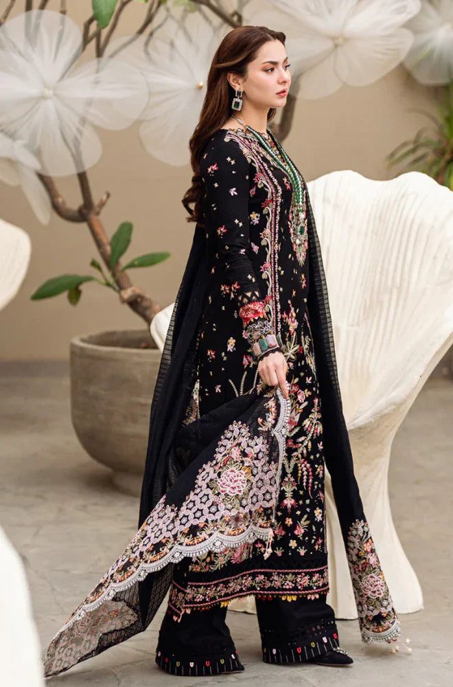 RP1033 - Qalamkar - 3PC Lawn Embroidered Suit - SA0101