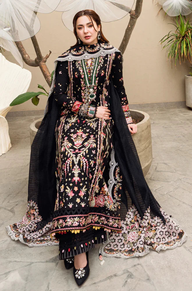 RP1033 - Qalamkar - 3PC Lawn Embroidered Suit - SA0101