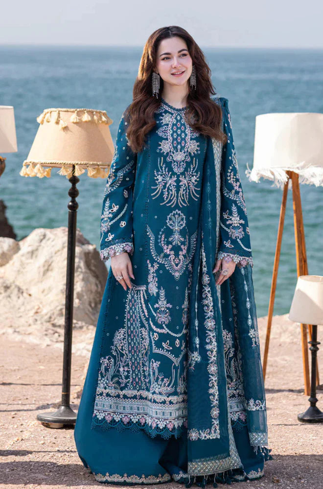 RP1035 - Qalamkar 3 Piece Chickenkari Embroidered Lawn Suit