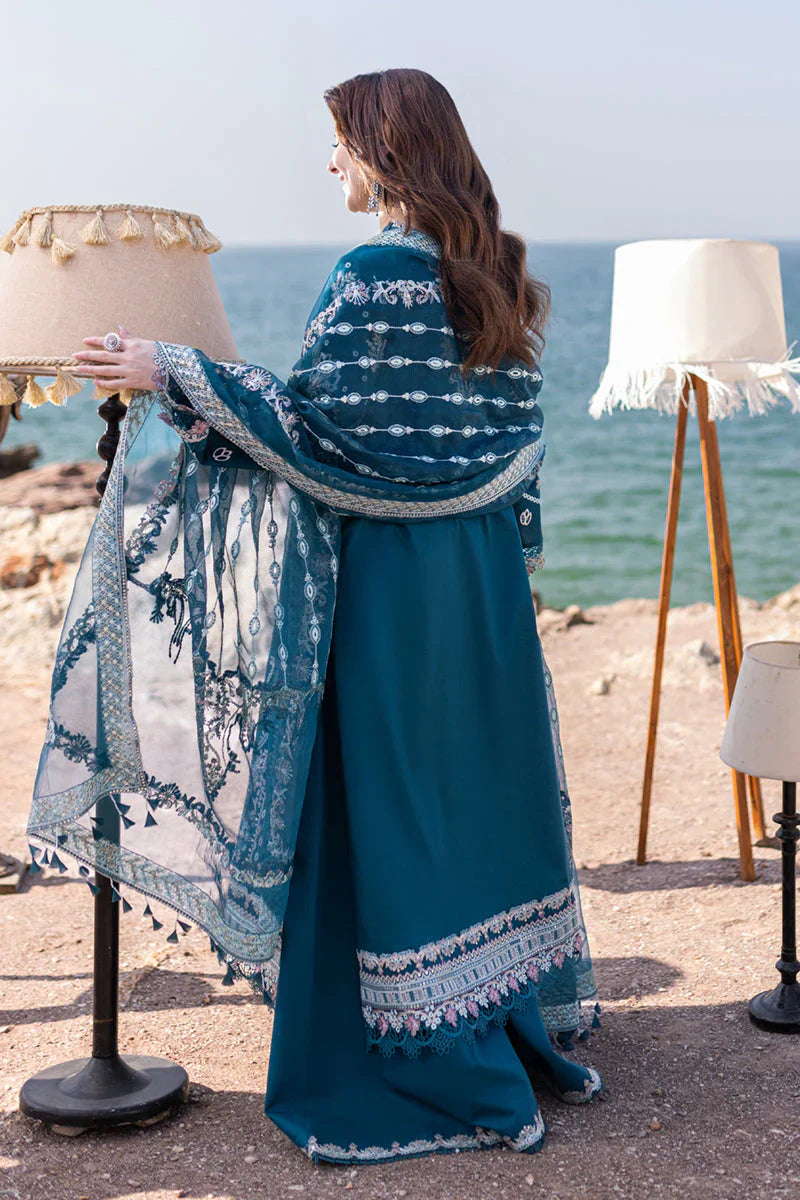 RP1035 - Qalamkar 3 Piece Chickenkari Embroidered Lawn Suit