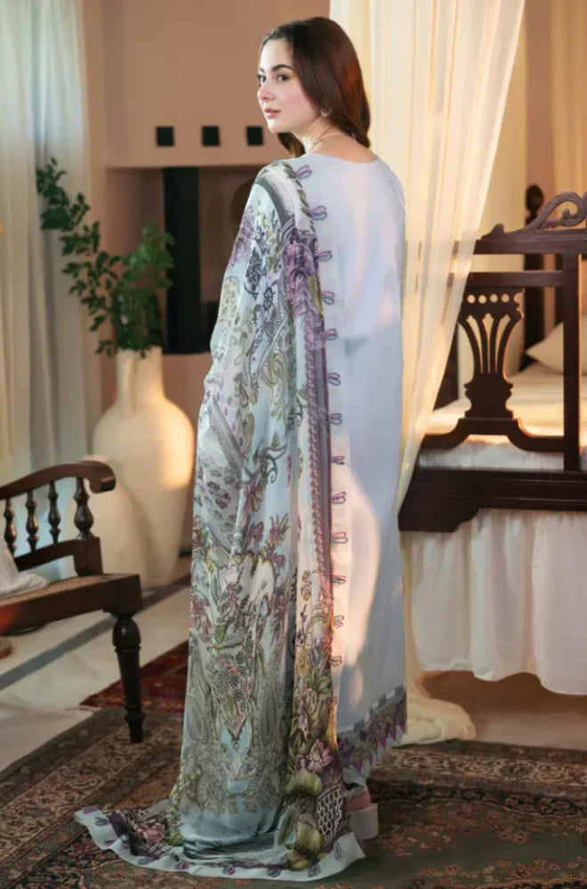 RP1040 - Qalamkar - 3PC Lawn ChickenKari Embroidered Suit