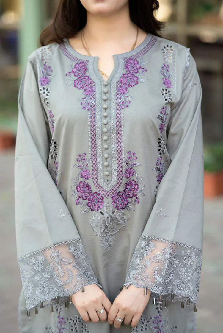 RP1047 - Mushq - 3PC Lawn ChickenKari Embroidered Suit