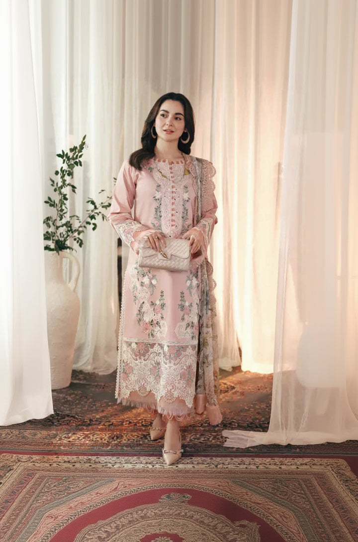 RP1053 - Qalamkar - 3PC Lawn ChickenKari Embroidered Suit