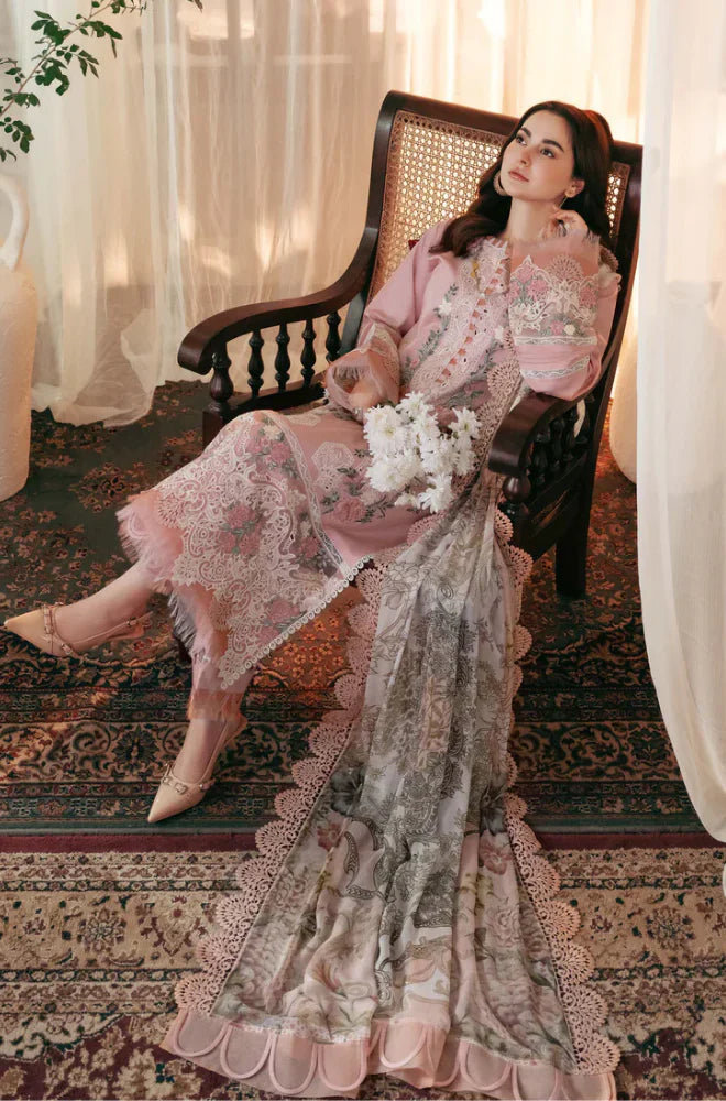 RP1053 - Qalamkar - 3PC Lawn ChickenKari Embroidered Suit