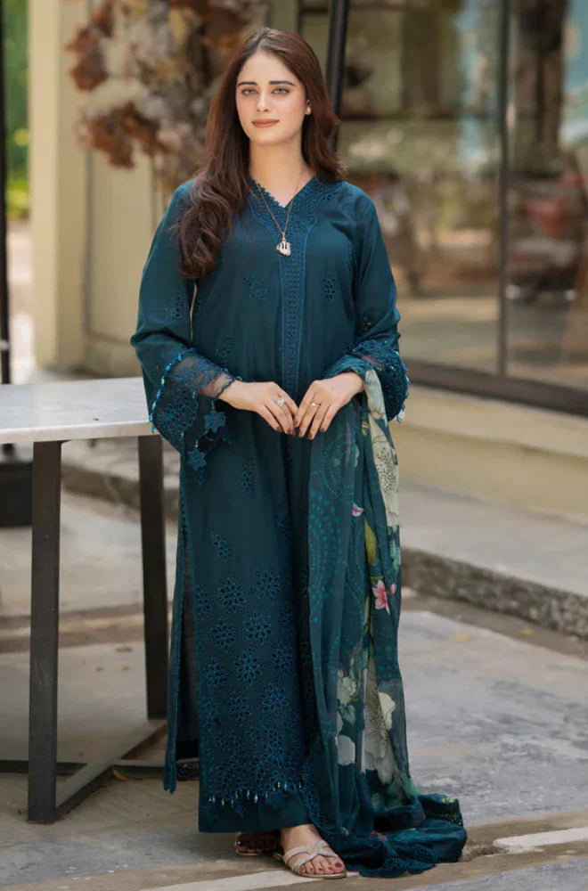 RP1070 - Bareeze 3PC Lawn Embroidered Suit