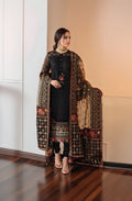 RP201-3 Piece Unstitched Heavy Embroidered Lawn Suit With Heavy Embroidered Organza Dupatta