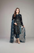RP213-Bareeze 3PC Lawn Front Full Embroidered Back Bazo Embroidered Bember Dupatta