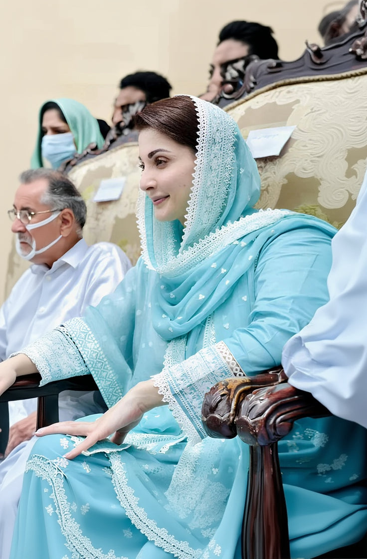 RP221-Maryam Nawaz Lawn MN-756 – 3Pcs Embroidered Lawn