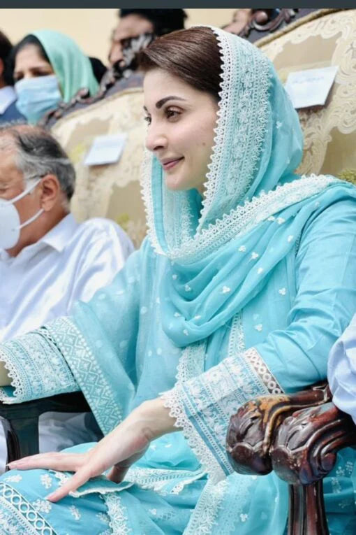 RP221-Maryam Nawaz Lawn MN-756 – 3Pcs Embroidered Lawn
