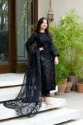 RP226-NISA - 3PC Lawn Embroidered Shirt With Chiffon Embroidered Dupatta