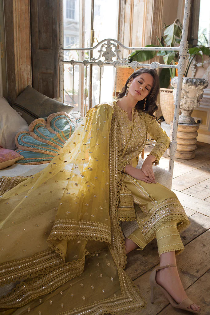 RP243-SOBIA NAZIR EMBROIDERED 3PC LAWN DRESS WITH Embroidered Organza Dopata