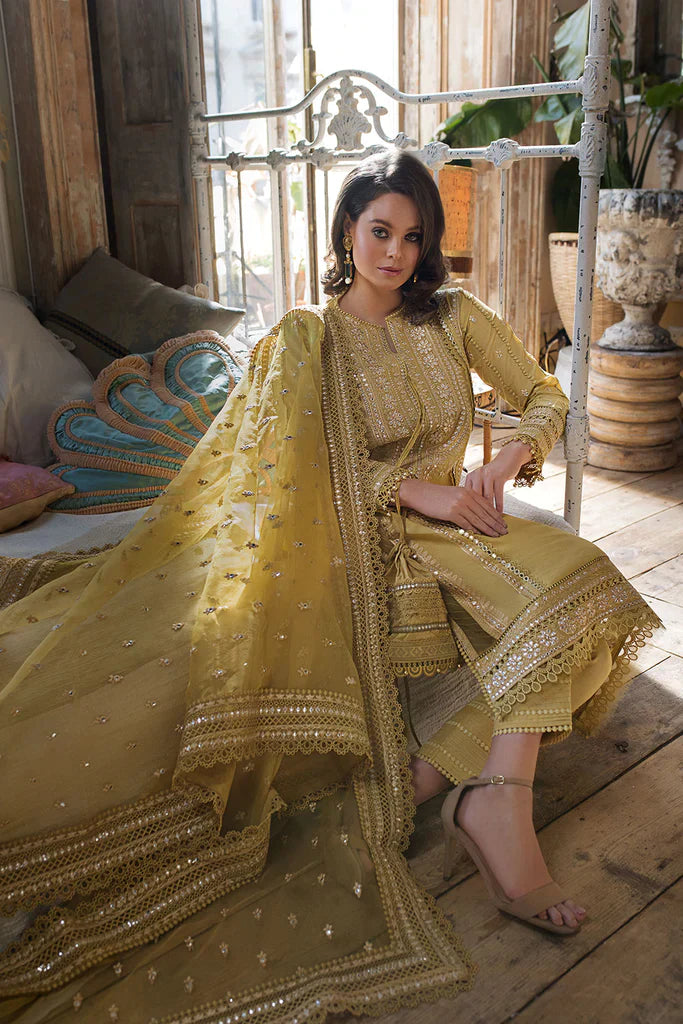 RP243-SOBIA NAZIR EMBROIDERED 3PC LAWN DRESS WITH Embroidered Organza Dopata