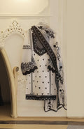 RP632-Agha Noor -Summer 3PC Lawn Heavy Embroidered Shirt With Embroidered Bamber Dupatta