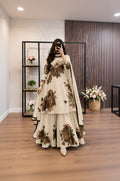 RP1233 Rangraiz - 3 piece Lawn frock style Printed suit