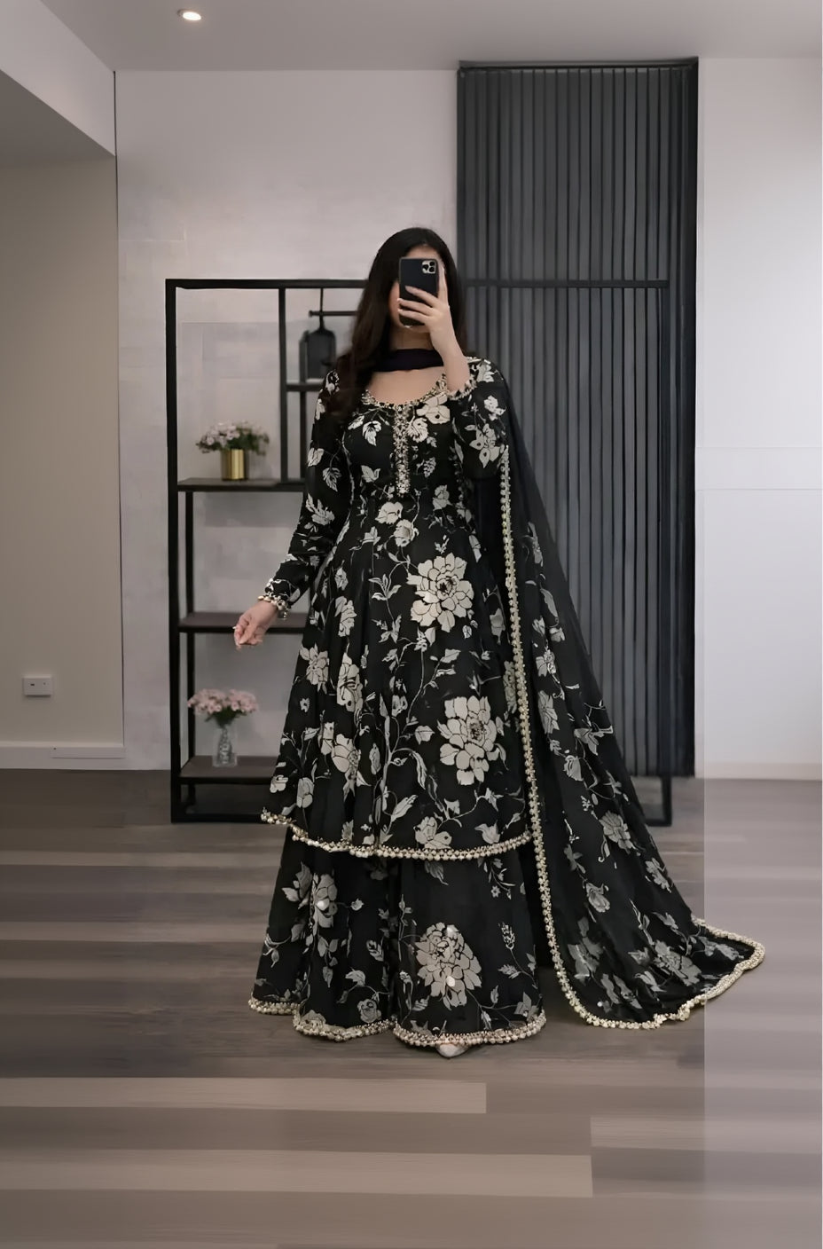 RP1226 RANGRAIZ - 3 piece Lawn frock style Printed suit