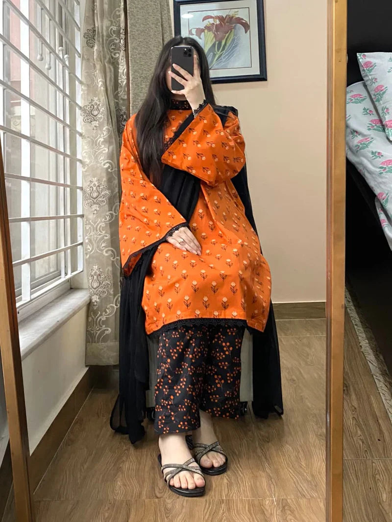 RP1147Khaadi - Summer 3PC Lawn Digital Print Dress