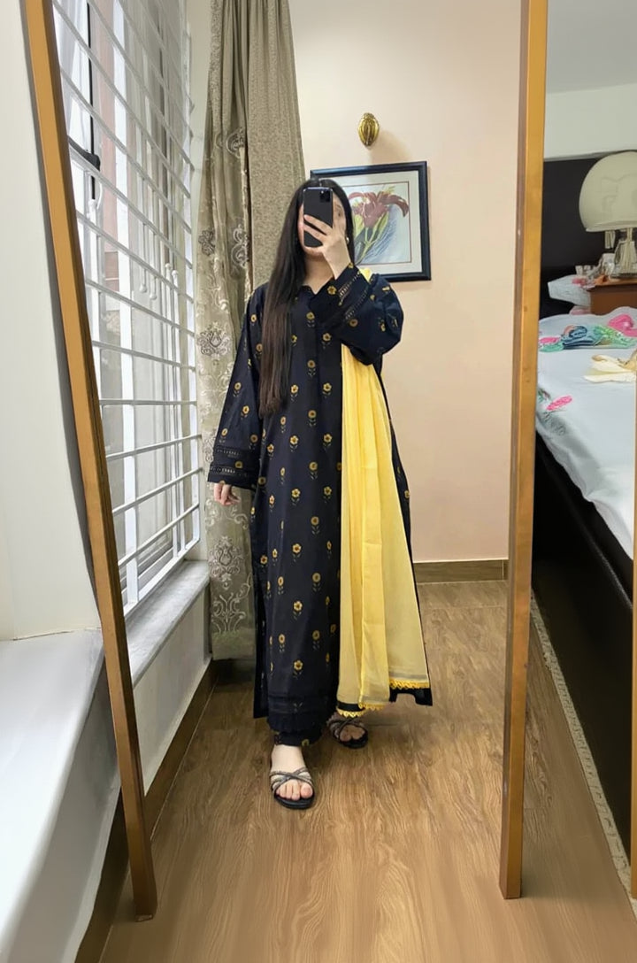 RP1151Khaadi - Summer 3PC Lawn Digital Print Dress