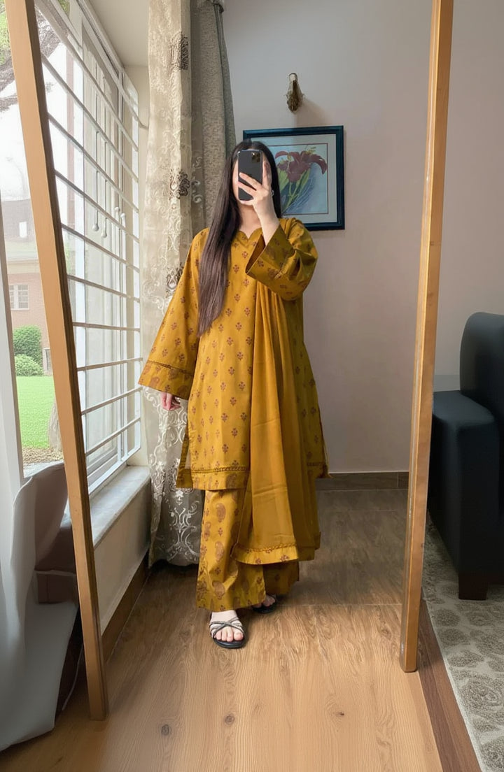 RP1155Khaadi - Summer 3PC Lawn Digital Print Dress