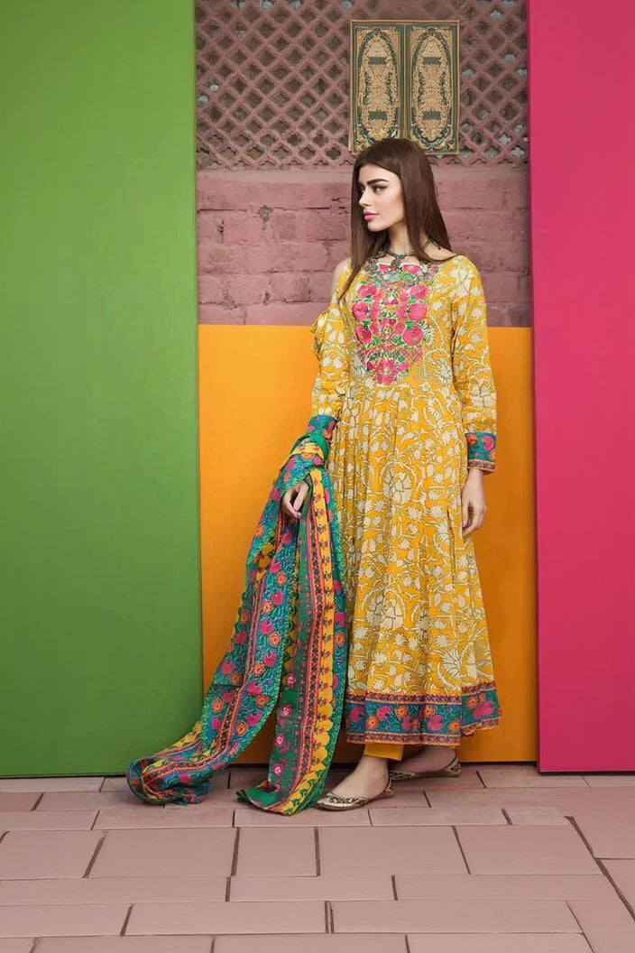 RP1156Khaadi - Summer 3PC Lawn Digital Print Dress