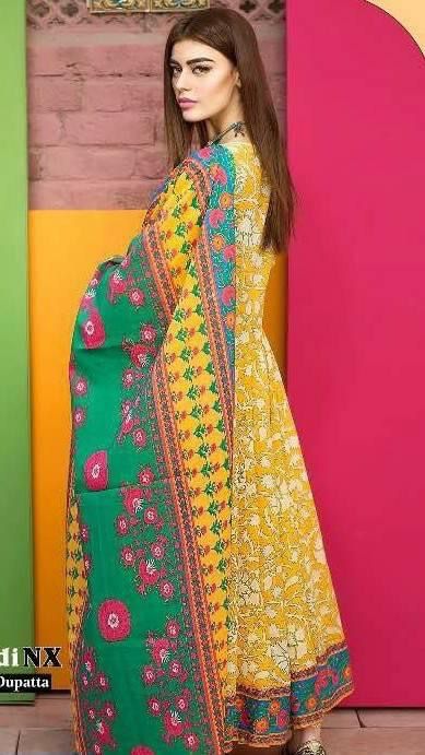 RP1156Khaadi - Summer 3PC Lawn Digital Print Dress