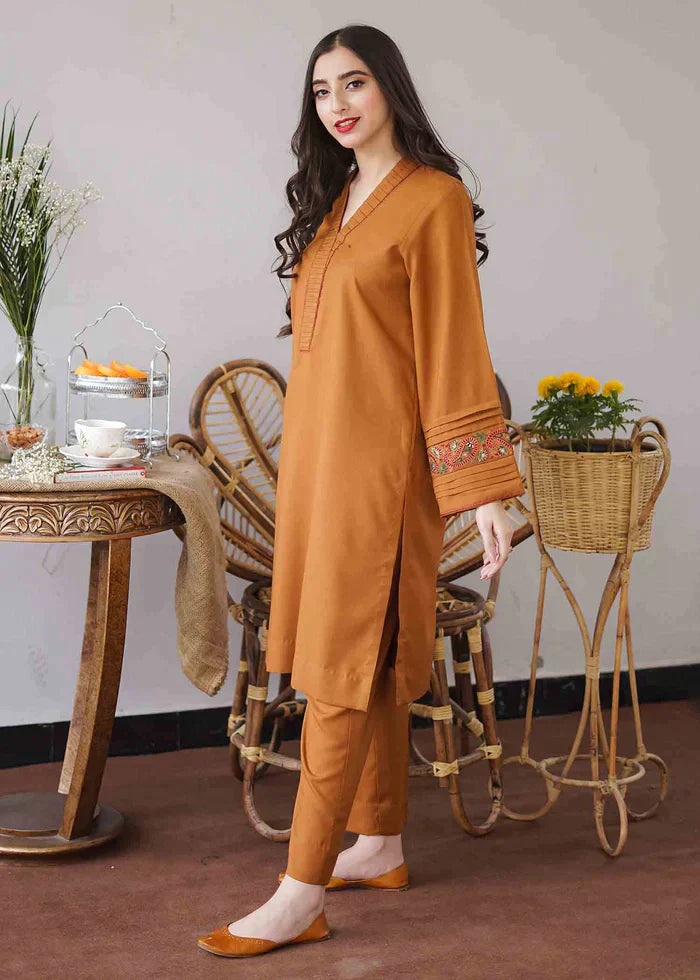 Rp500-3PC Dhanak suit with Embroidered Dhanak Shawll