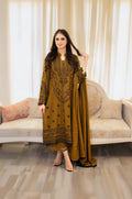 Rp3312- Libass - Winter 3PC Dhanak Embroidered Suit