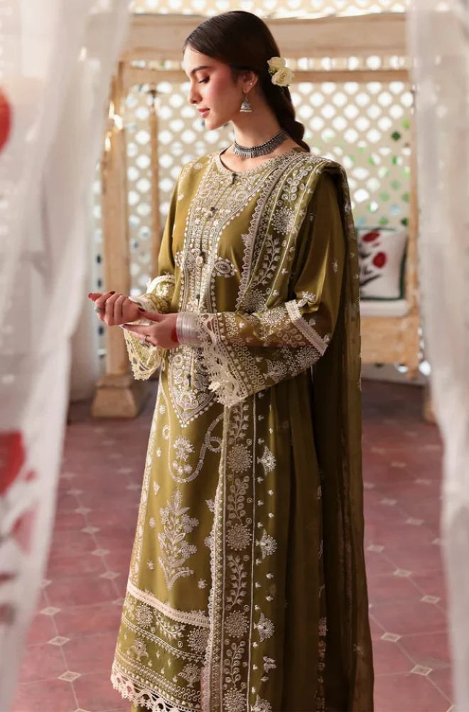 RP1110- MAHNUR - Summer 3PC Lawn Embroidered with Sequence Suit