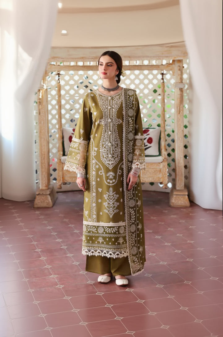 RP1110- MAHNUR - Summer 3PC Lawn Embroidered with Sequence Suit