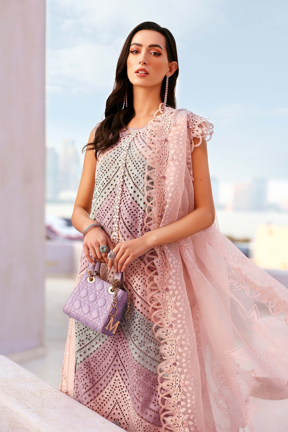 RP1181 MARIA.B -Summer 3PC Lawn ChickenKari Embroidered Suit