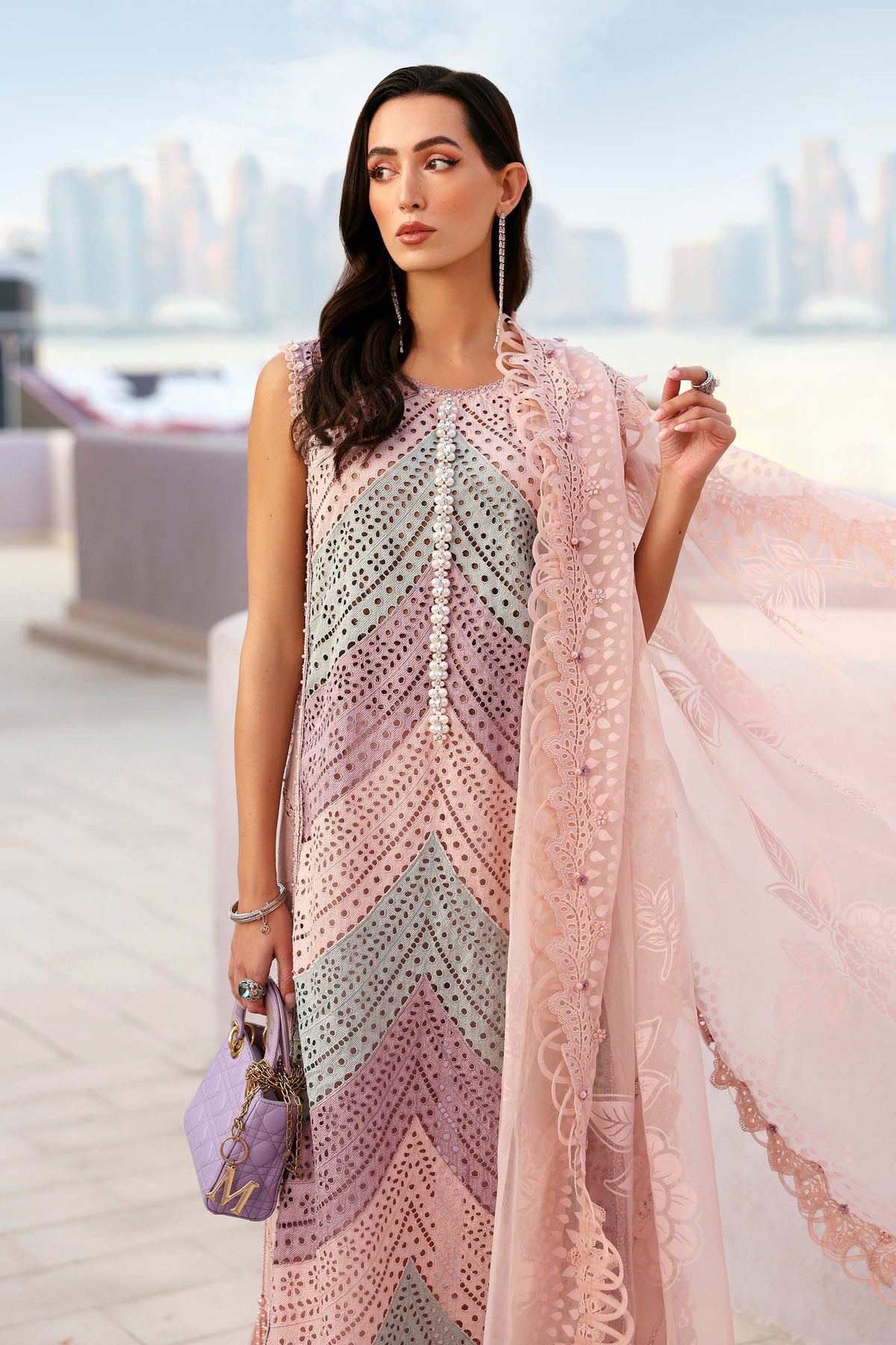RP1181 MARIA.B -Summer 3PC Lawn ChickenKari Embroidered Suit