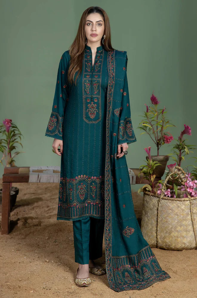 Rp3316- Mohagni - Winter 3PC Dhanak Embroidered Suit