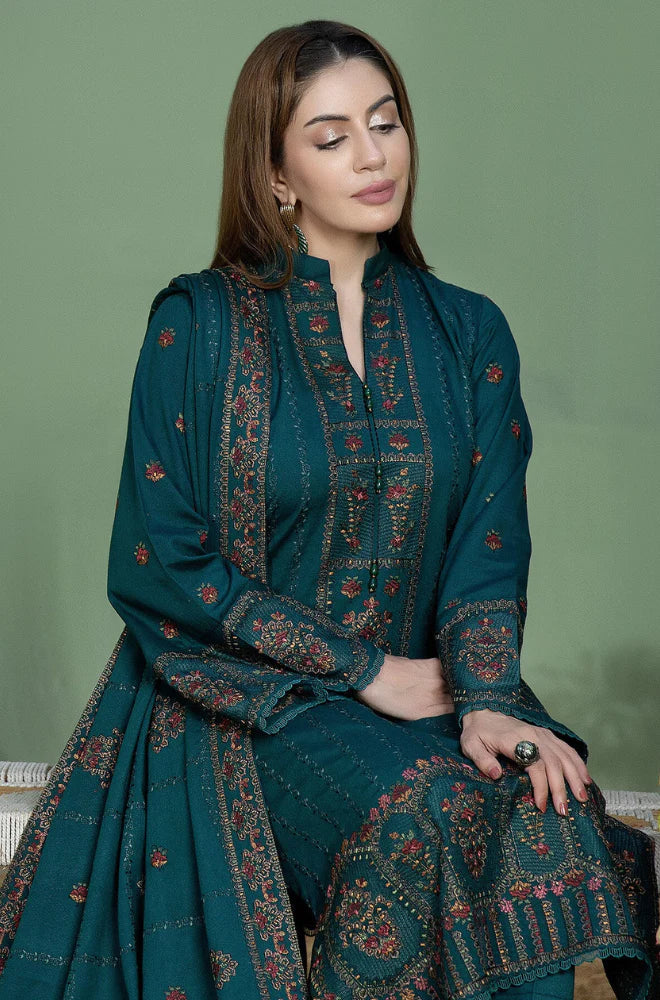 Rp3316- Mohagni - Winter 3PC Dhanak Embroidered Suit