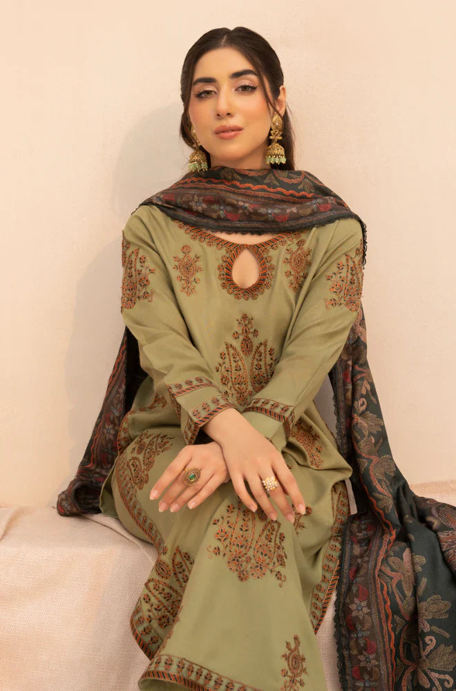 Rp3360-Mohagni - Winter 3PC Dhanak Embroidered Suit