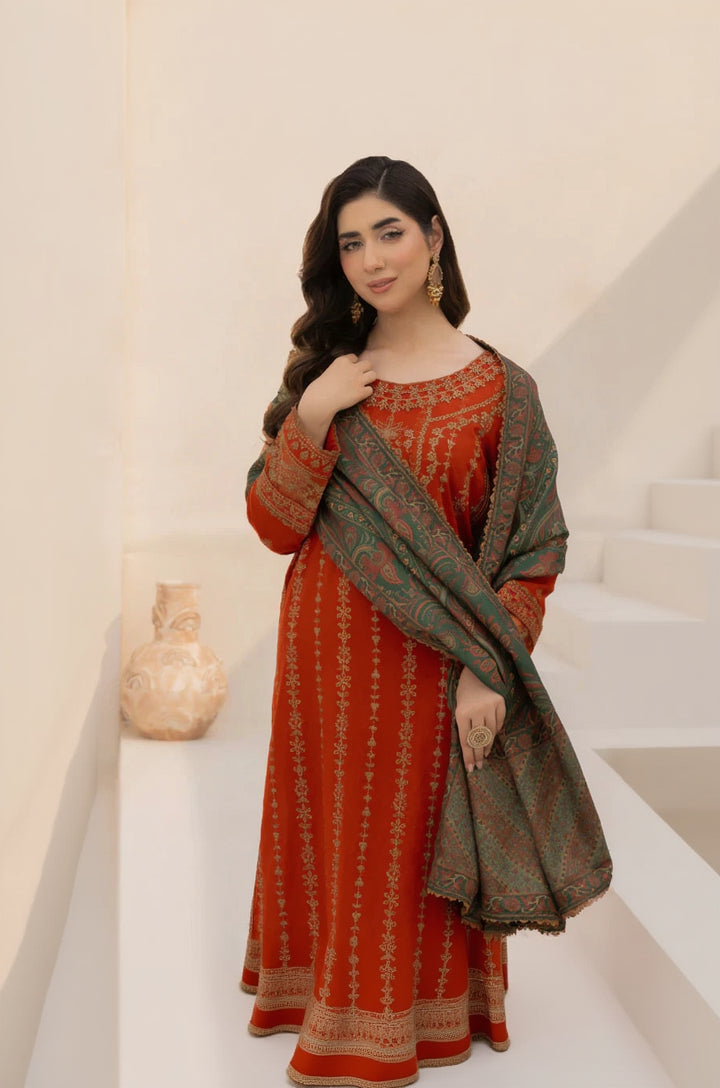 Rp3364-Mohagni - Winter 3PC Dhanak Embroidered Suit