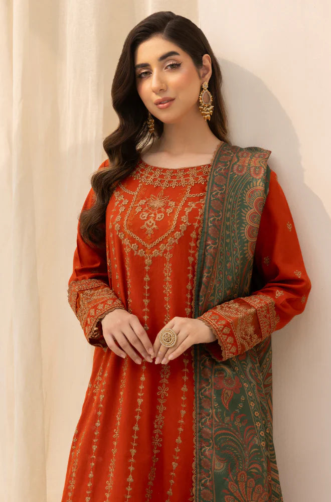Rp3364-Mohagni - Winter 3PC Dhanak Embroidered Suit
